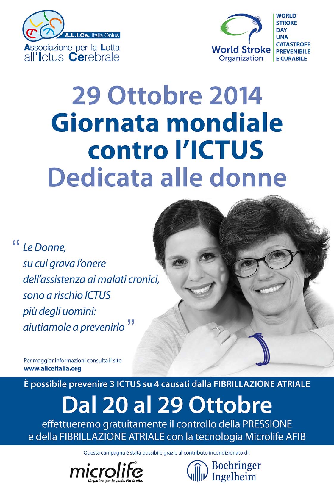 GIORNATA MONDIALE CONTRO LICTUS CEREBRALE 