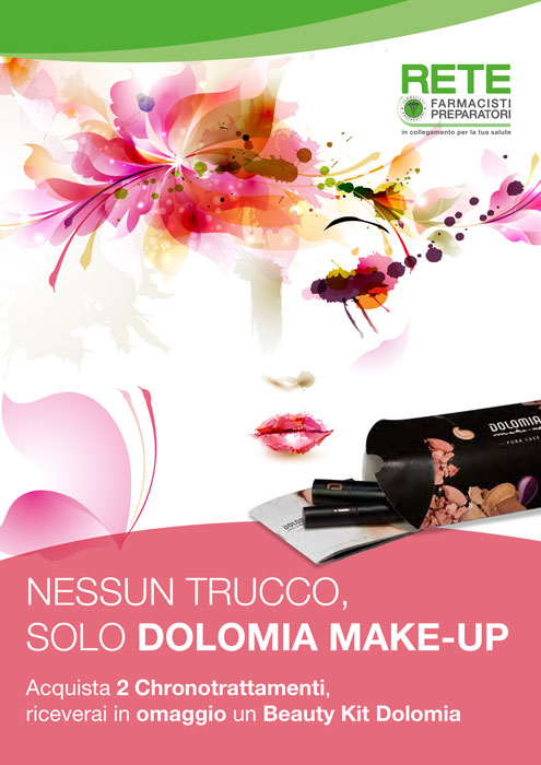NESSUN TRUCCO SOLO DOLOMIA MAKE-UP